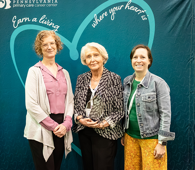 From left: Suzanne Cohen, Senior Director of Population Health; Natalie Levkovich, Chief Executive Officer; and Mary Carol Campbell, Director of Behavioral Health Integration.